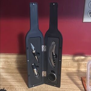 Wine Bottle Shaped Bar Tool Set